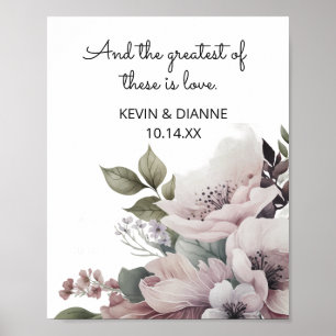 Keepsake Wedding Date Custom Love Poster