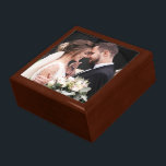 Keepsake Wedding Photo Gift Box<br><div class="desc">A lovely keepsake wooden box for newlyweds or for an anniversary gift, this high quality box has a photo on the outer lid that you can personalise with your desired photo. This item makes an wonderful gift for weddings, anniversaries, or other special occasions. It's a perfect place to store jewellery,...</div>