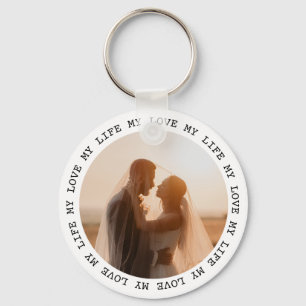 Keepsake Wedding Photo Key Ring