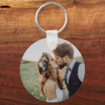 Keepsake Wedding Photo Key Ring<br><div class="desc">Custom printed key chains personalized with your photo and custom text. Add a special photo and use the design tools to add your own text. Customize it to add more photos and choose from all of the text font and color options to create your own unique wedding photo gifts for...</div>