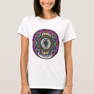 Kees on purple mandala white T shirt