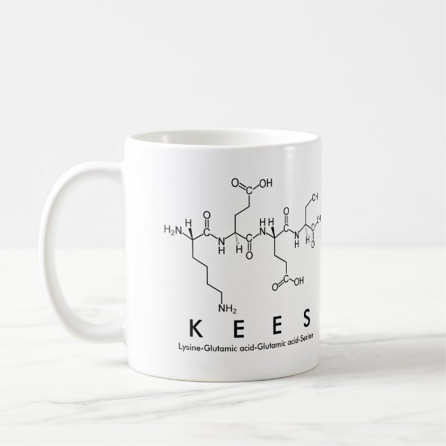 Kees peptide name mug (Left)