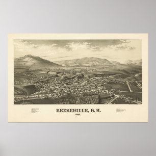 Keeseville NY 1887 Print