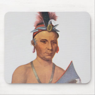 Keesheswa or 'the Sun', a Fox Chief Mouse Mat