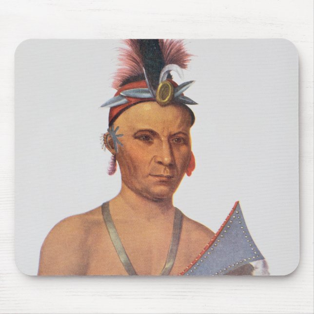 Keesheswa or 'the Sun', a Fox Chief Mouse Mat (Front)