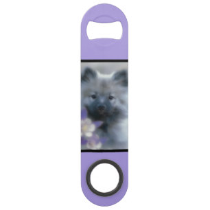 Keeshond and Columbine - Dog Photograph