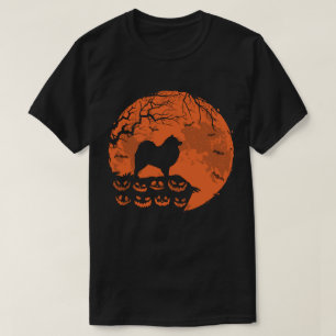 Keeshond And Moon Halloween Costume Dog Lover Gift T-Shirt