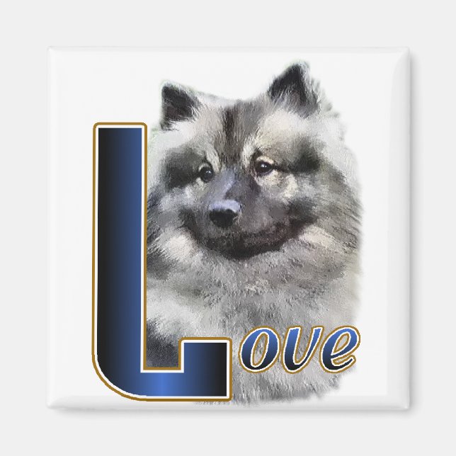 Keeshond Art Gifts Magnet (Front)