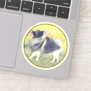Keeshond Aspen Painting - Cute Original Dog Art