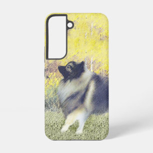 Keeshond Aspen Painting - Cute Original Dog Art Samsung Galaxy Case