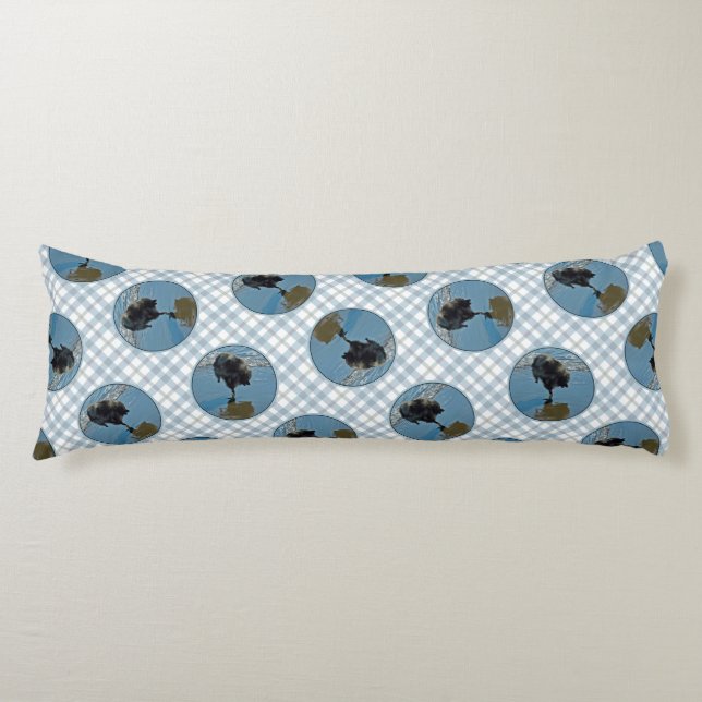 Keeshond Ballet Photograph Cute Original Dog Art Body Cushion (Front)