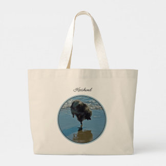 Keeshond Ballet Photograph Cute Original Dog Art Large Tote Bag