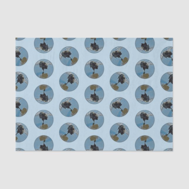 Keeshond Ballet Photograph Cute Original Dog Art Tissue Paper (Front)