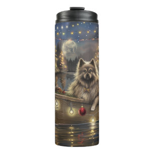 Keeshond Christmas Festive Voyage Thermal Tumbler