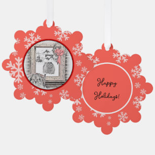 Keeshond Christmas Winter Window Painting Dog Art Tree Decoration Card