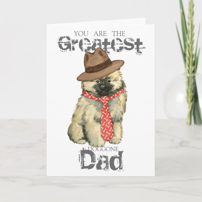 Keeshond Dad Card (Front)