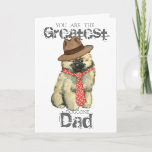 Keeshond Dad Card
