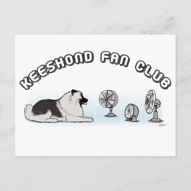 Keeshond Fan Club Postcard (Front)