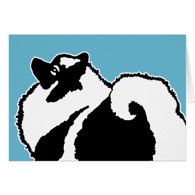 Keeshond Graphics  - Cute Original Dog Art (Front Horizontal)