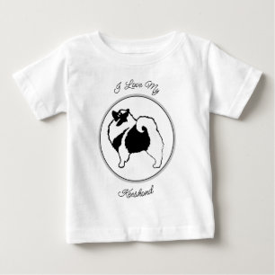 Keeshond Graphics  - Cute Original Dog Art Baby T-Shirt