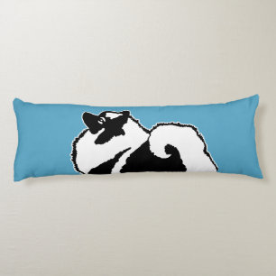 Keeshond Graphics  - Cute Original Dog Art Body Cushion