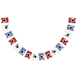 Keeshond Graphics - Cute Original Dog Art Bunting