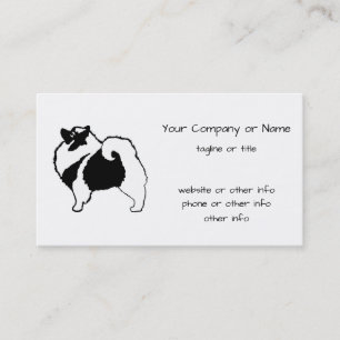 Keeshond Graphics - Cute Original Dog Art Business Card