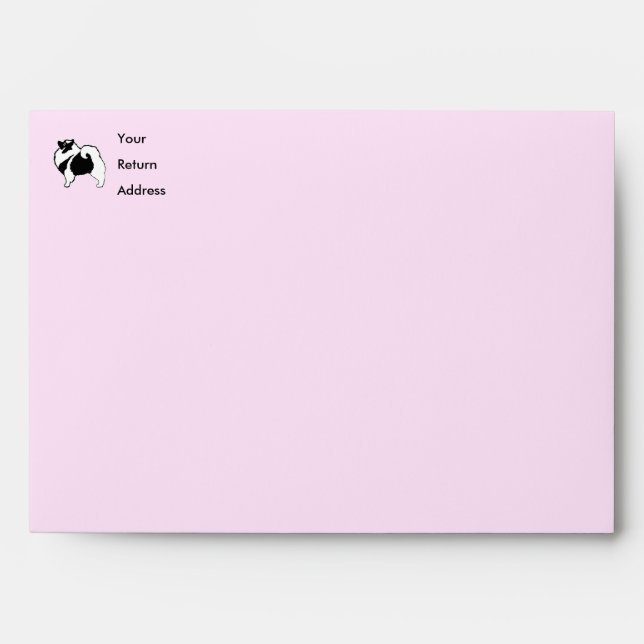 Keeshond Graphics  - Cute Original Dog Art Envelope (Front)
