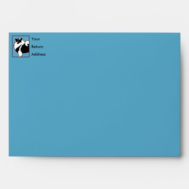 Keeshond Graphics  - Cute Original Dog Art Envelope (Front)