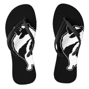 Keeshond Graphics  - Cute Original Dog Art Flip Flops
