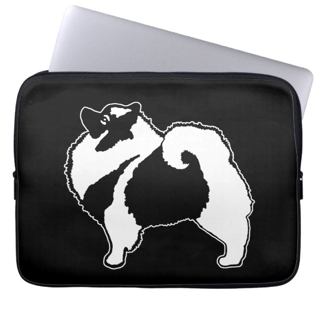 Keeshond Graphics  - Cute Original Dog Art Laptop Sleeve (Front)