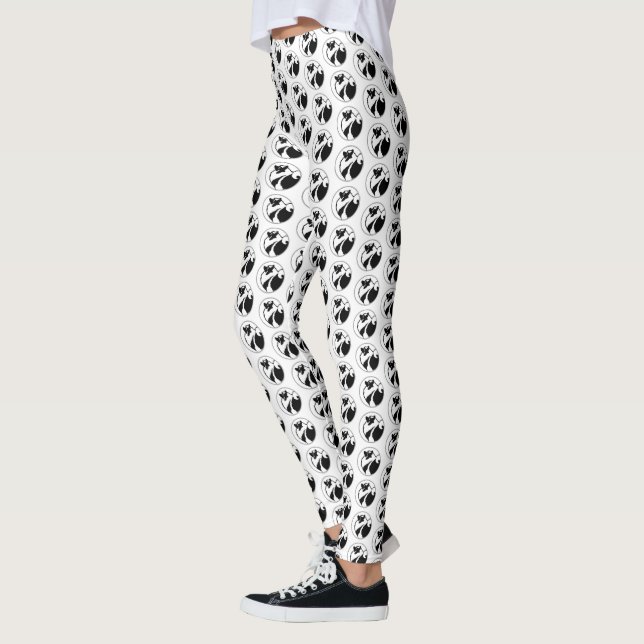 Keeshond Graphics  - Cute Original Dog Art Leggings (Left)