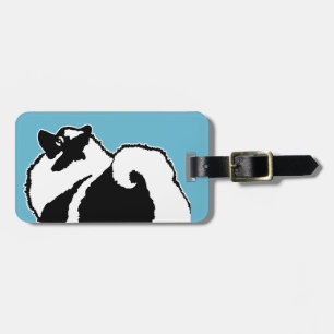 Keeshond Graphics - Cute Original Dog Art Luggage Tag
