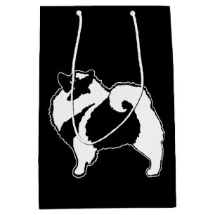 Keeshond Graphics - Cute Original Dog Art Medium Gift Bag