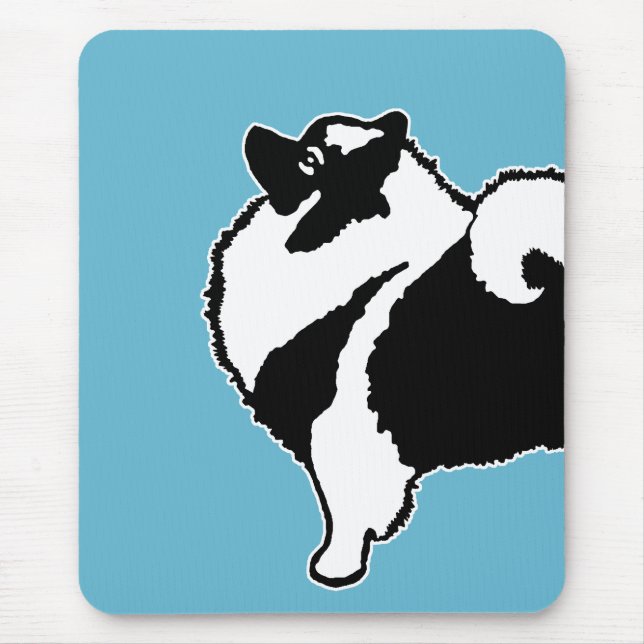 Keeshond Graphics  - Cute Original Dog Art Mouse Mat (Front)
