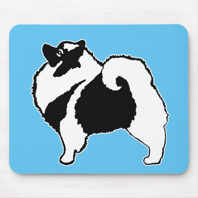 Keeshond Graphics  - Cute Original Dog Art Mouse Mat (Front)
