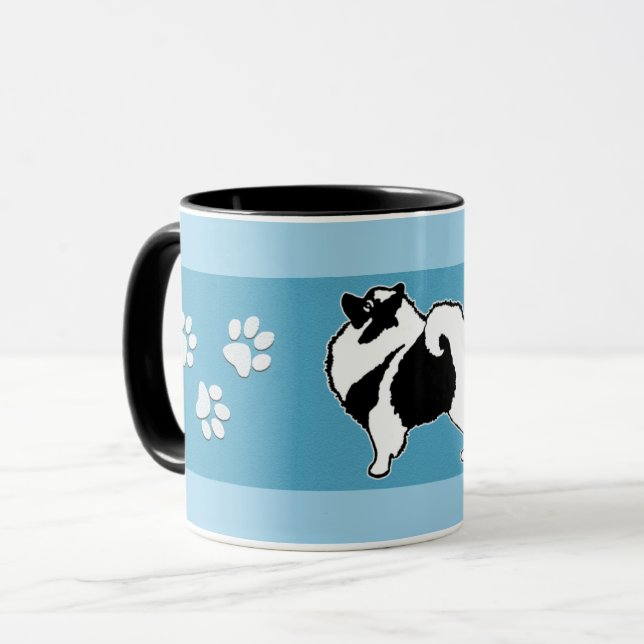 Keeshond Graphics  - Cute Original Dog Art Mug (Front Left)