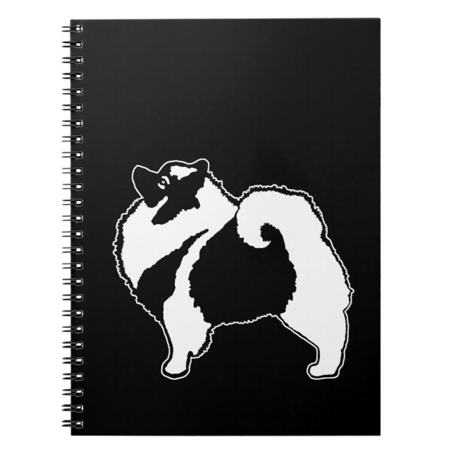 Keeshond Graphics  - Cute Original Dog Art Notebook (Front)