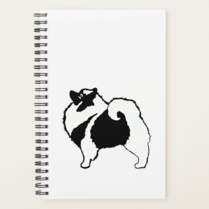 Keeshond Graphics  - Cute Original Dog Art Planner