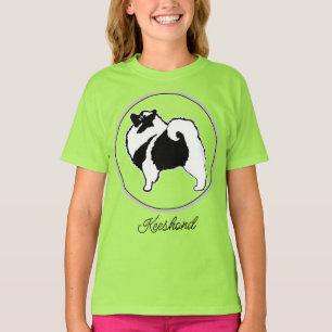 Keeshond Graphics - Cute Original Dog Art T-Shirt