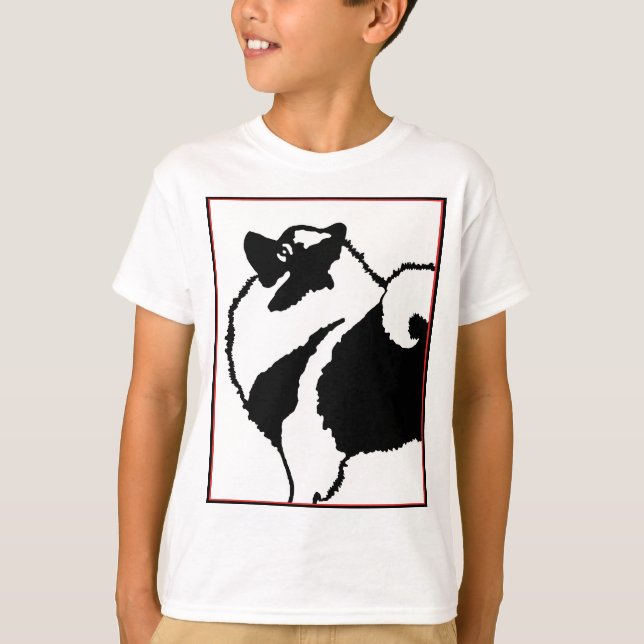 Keeshond Graphics  - Cute Original Dog Art T-Shirt (Front)