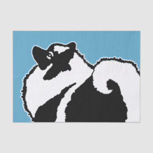 Keeshond Graphics - Cute Original Dog Art Tissue Paper