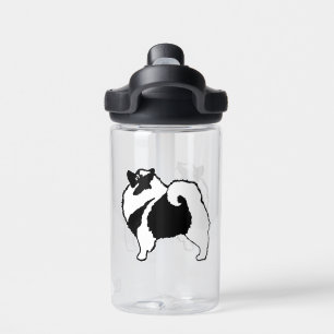 Keeshond Graphics  - Cute Original Dog Art Water Bottle