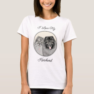 Keeshond Graphics Keeshond Mum and Son T-Shirt