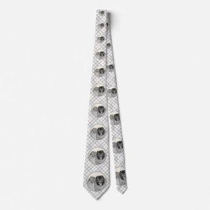 Keeshond Graphics Keeshond Mum and Son Tie