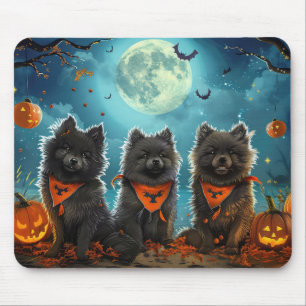 Keeshond Halloween Spooky Mouse Mat