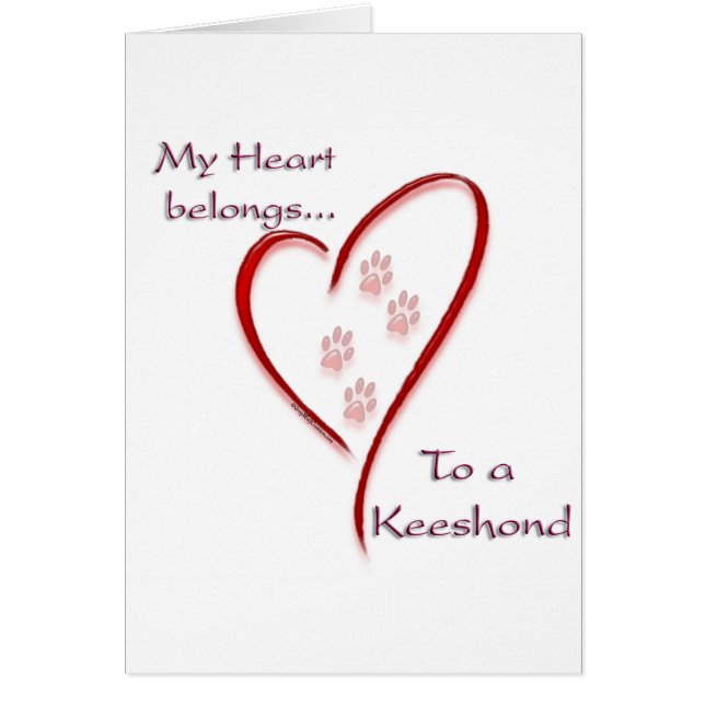 Keeshond Heart Belongs (Front)