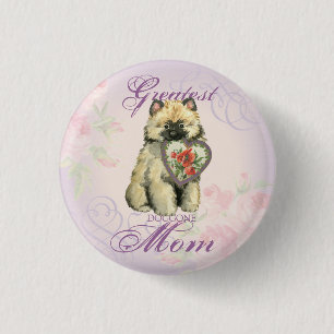 Keeshond Heart Mum 3 Cm Round Badge