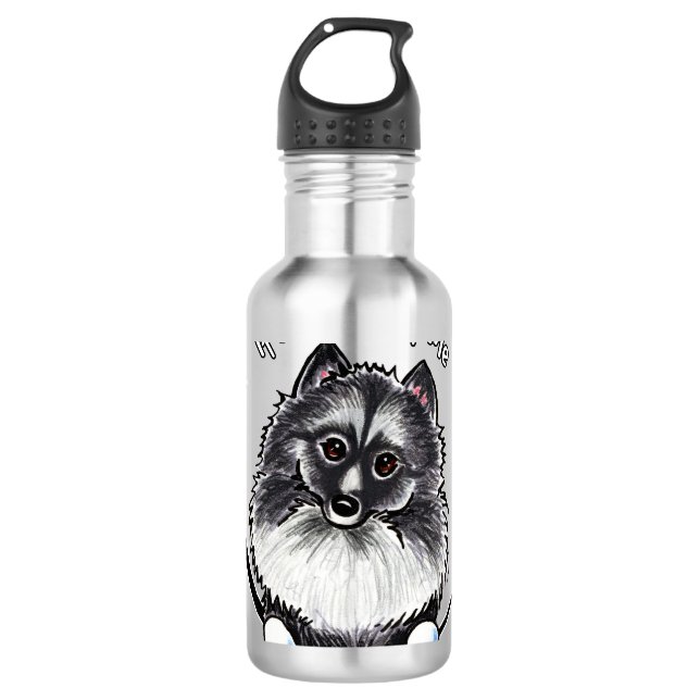 Keeshond IAAM 710 Ml Water Bottle (Front)