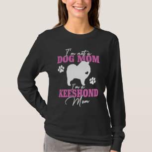 Keeshond Mom Women for Dog Owners Cute Dog Mom T-Shirt